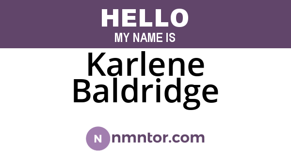 Karlene Baldridge