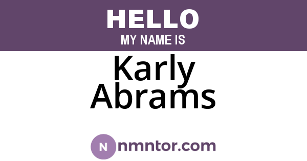 Karly Abrams