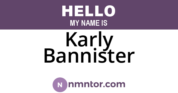 Karly Bannister