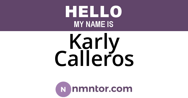 Karly Calleros
