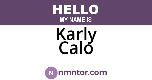 Karly Calo