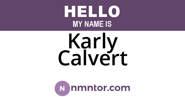 Karly Calvert