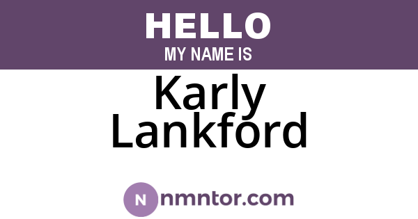 Karly Lankford