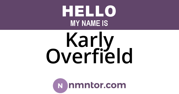 Karly Overfield