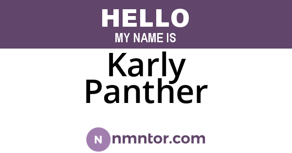 Karly Panther