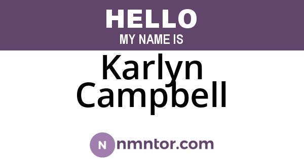 Karlyn Campbell