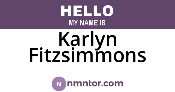 Karlyn Fitzsimmons