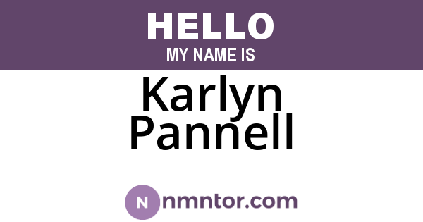 Karlyn Pannell