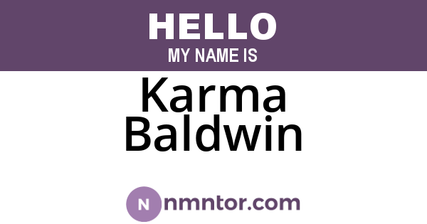 Karma Baldwin