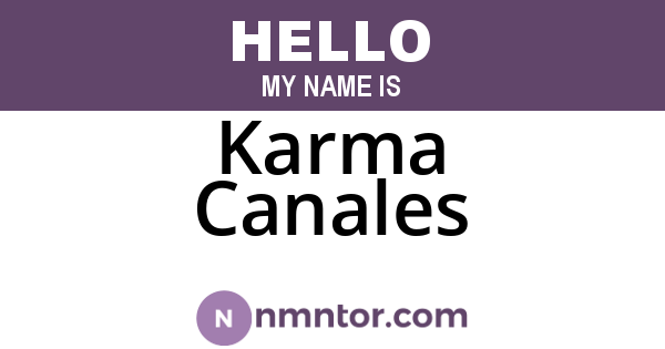 Karma Canales