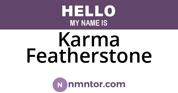 Karma Featherstone