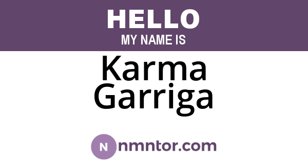Karma Garriga