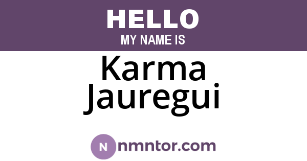 Karma Jauregui