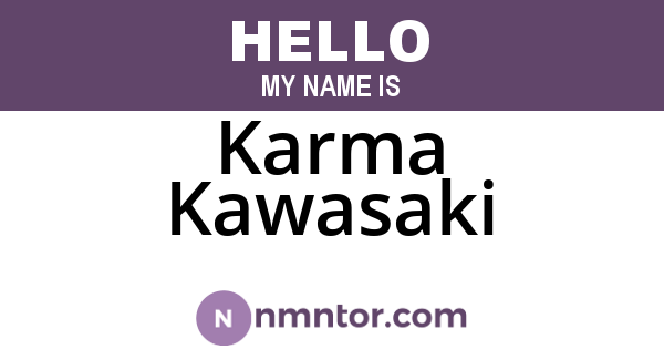 Karma Kawasaki