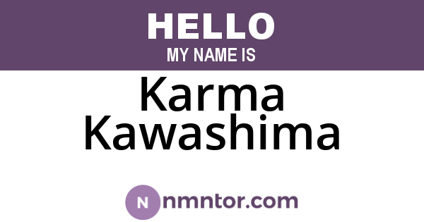 Karma Kawashima