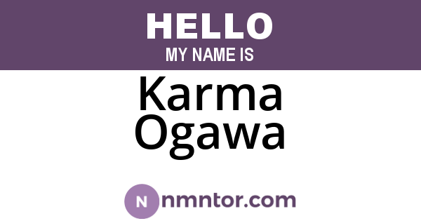 Karma Ogawa