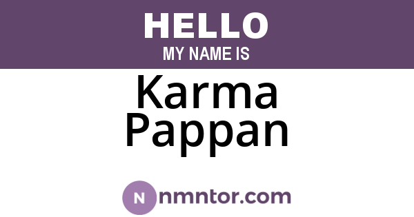 Karma Pappan