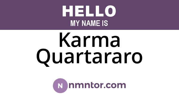 Karma Quartararo