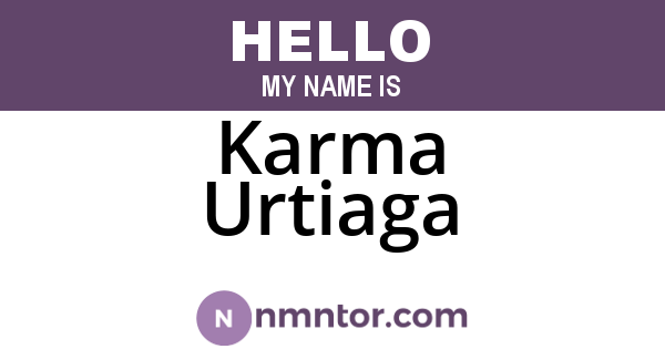 Karma Urtiaga