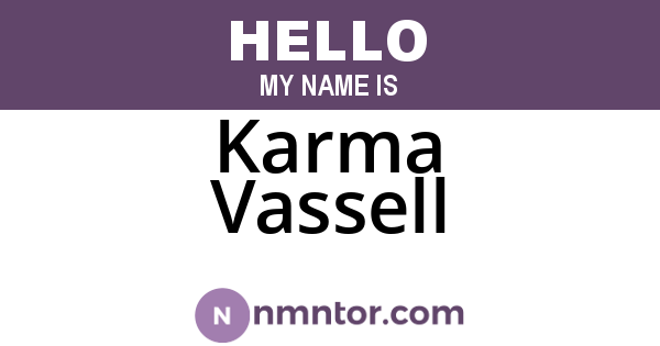 Karma Vassell