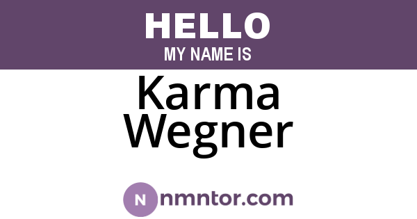 Karma Wegner