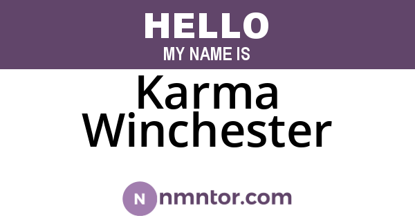 Karma Winchester