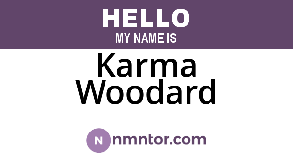 Karma Woodard
