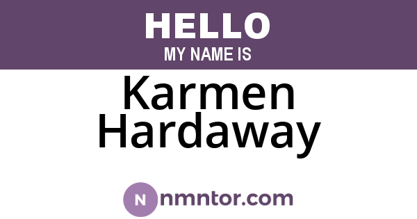 Karmen Hardaway