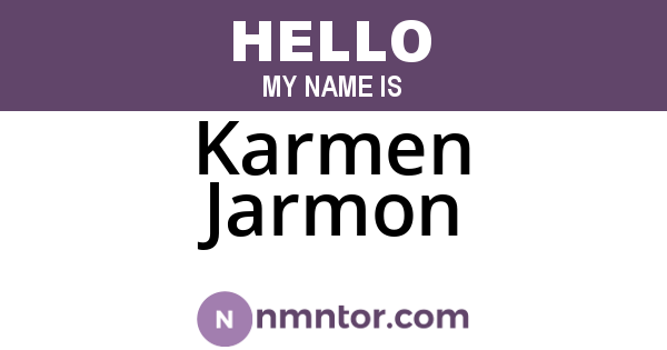 Karmen Jarmon