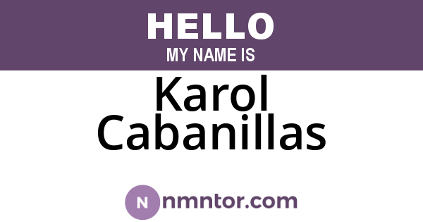 Karol Cabanillas
