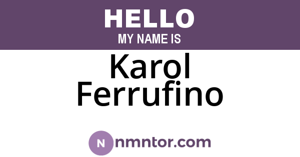 Karol Ferrufino