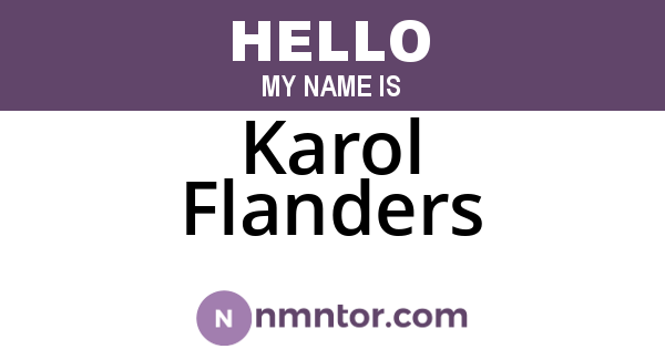 Karol Flanders