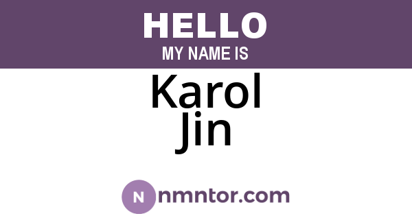 Karol Jin