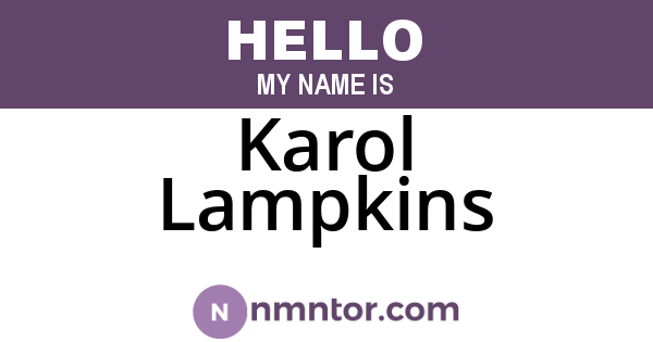 Karol Lampkins