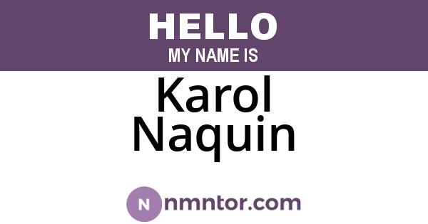 Karol Naquin