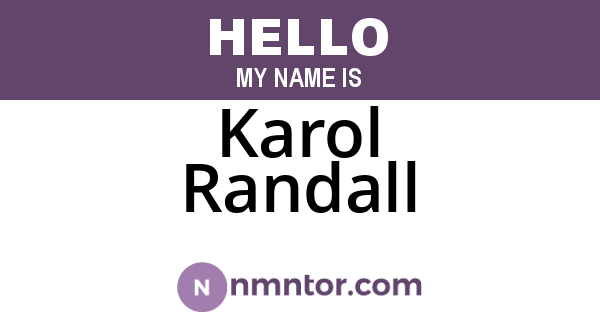 Karol Randall