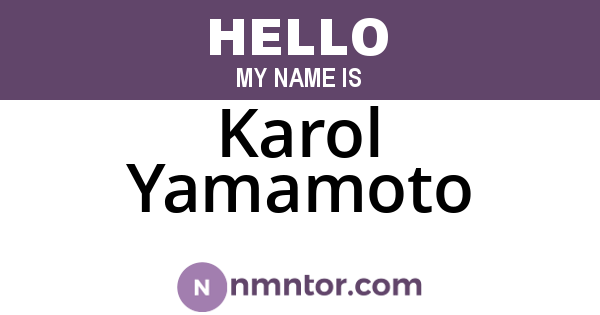 Karol Yamamoto