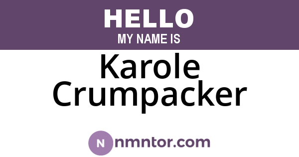 Karole Crumpacker