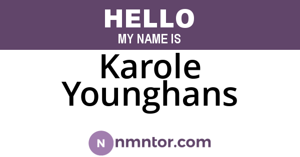 Karole Younghans