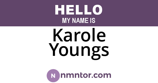 Karole Youngs