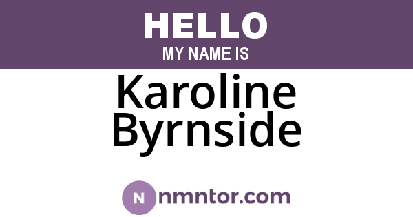 Karoline Byrnside