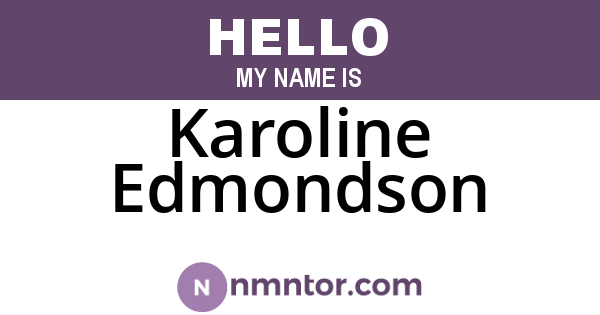 Karoline Edmondson