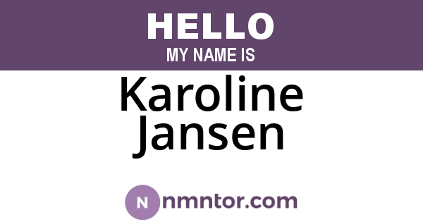 Karoline Jansen