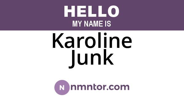 Karoline Junk
