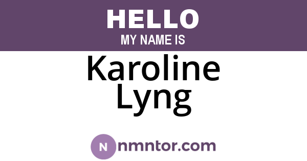 Karoline Lyng