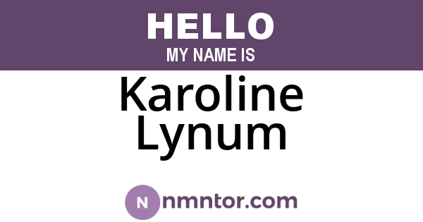 Karoline Lynum