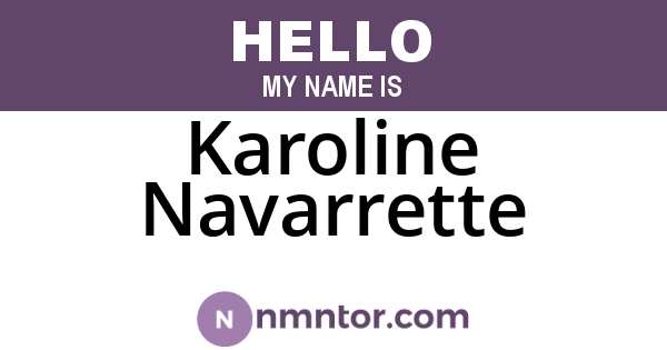 Karoline Navarrette