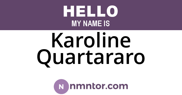 Karoline Quartararo