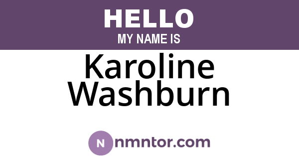 Karoline Washburn