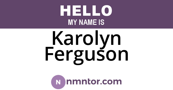 Karolyn Ferguson